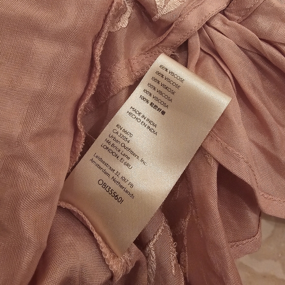 NWT Free People Rose Pink Embroidered Top - Picture 5 of 7